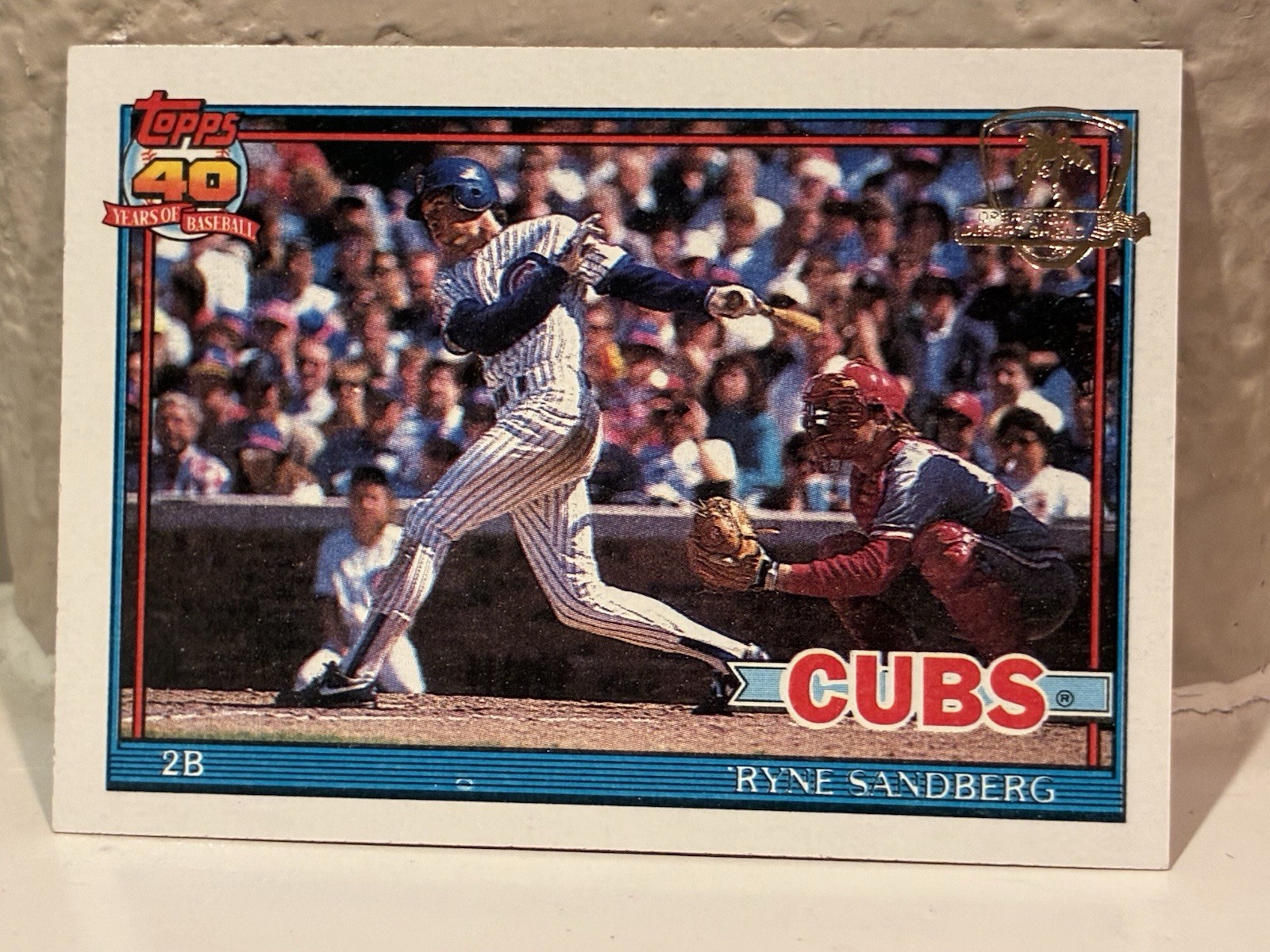 1991 Topps Desert Shield #740 Ryne Sandberg Chicago Cubs NRMT C