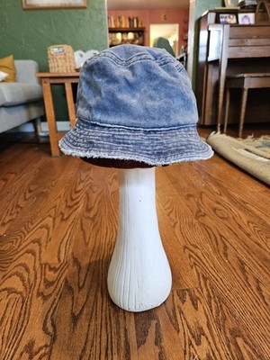 David & Young Blue Denim Bucket Hat One Size 100% Cotton