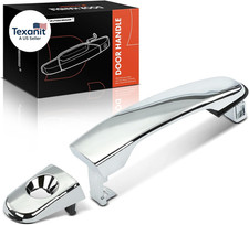 Front Driver Side Exterior Door Handle with Keyhole Compatible with Chevrolet Eq