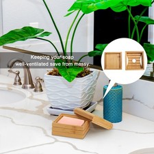 Wooden Stand 8x8.1x5.2cm Eco-Friendly Bath Tray