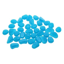 100 Pcs Artificial Glow In Dark Stones For Aquarium Garden Fish Tank Pebbles