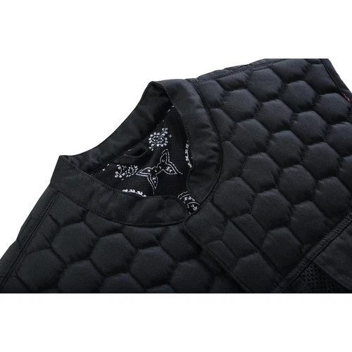 SOA Mens Textile Vest Paisley Style Motorcycle Biker Club Concealed Carry Pocket image 9