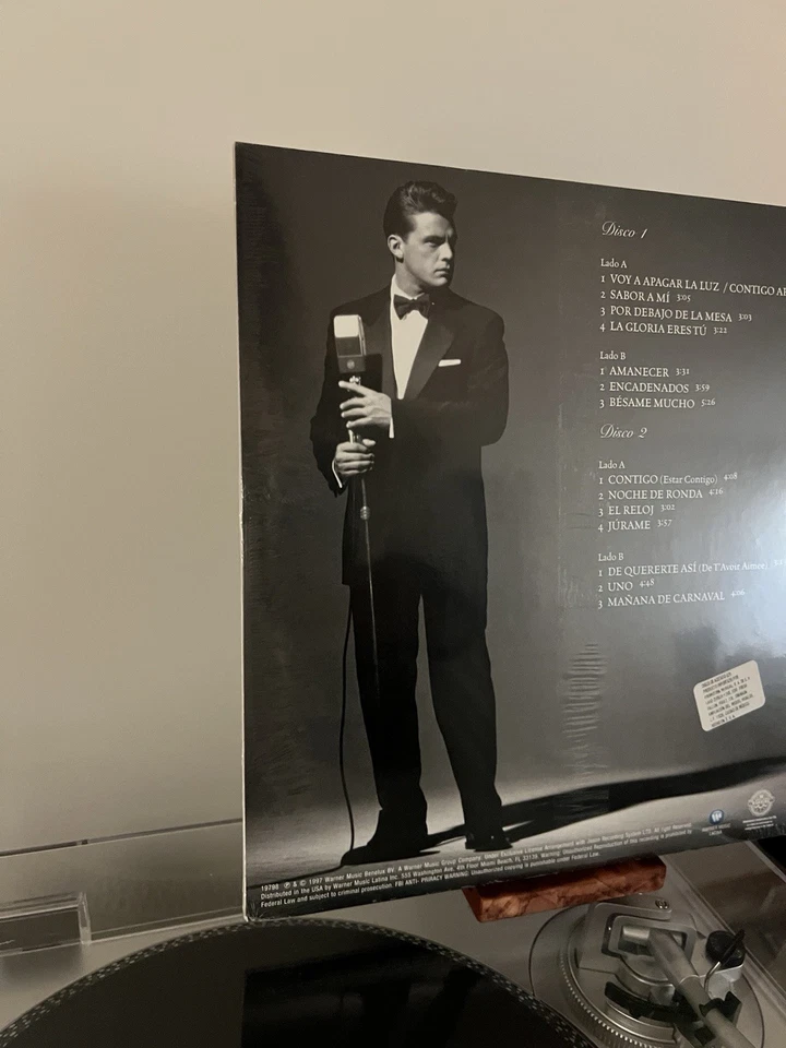 RARE LUIS MIGUEL ROMANCES VINYL LP NEW & SEALED 180 Gram 1st Edition USA - Image 4 of 4