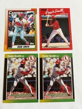 (4) OZZIE SMITH-(2) 1989 DONRUSS#63-1990 DONRUSS#201-1990 TOPPS#590 BASEBALL