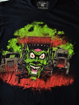 Rare Fright Rags shirt ''Maxium Overdrive''  Goblin Toy Company Truck Graphic