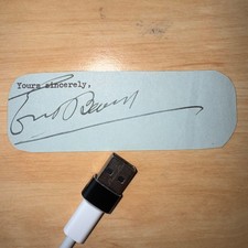 Ernest Bevin T&GW Trades Union Labour Politician Clipped Signature Autograph