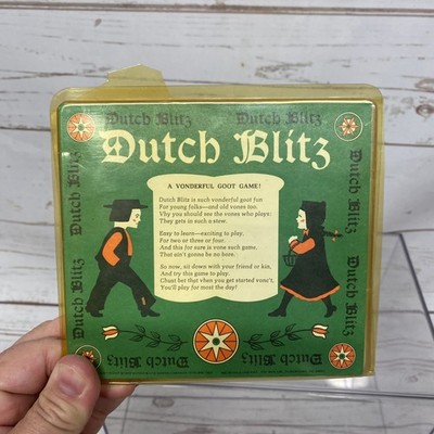 Vintage 1973 Dutch Blitz Card Game Pennsylvania Dutch Game Complete w Rulebook