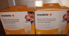 2 Medela Breast Milk Storage Bags, 100 Count each Breastmilk Bags Sealed 38 