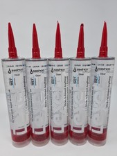 Sashco Lexel 5 Pack 10.5 oz Kitchen Bath Clear Paintable Adhesive Caulk - 13010