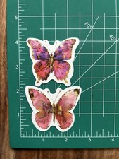 Pink Pretty Cute   Butterfly of Butterflies Stickers - Free Shipping - Space