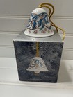 Lladro Spain Mistletoe Ornament Bell 2003 Pink Blue 01008079 Christmas. 1392