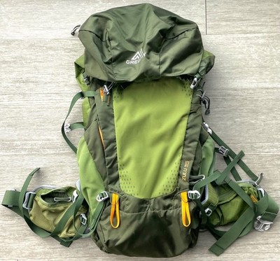 Gregory Zulu 35L Green Backpack w/ Rain Cover- EX