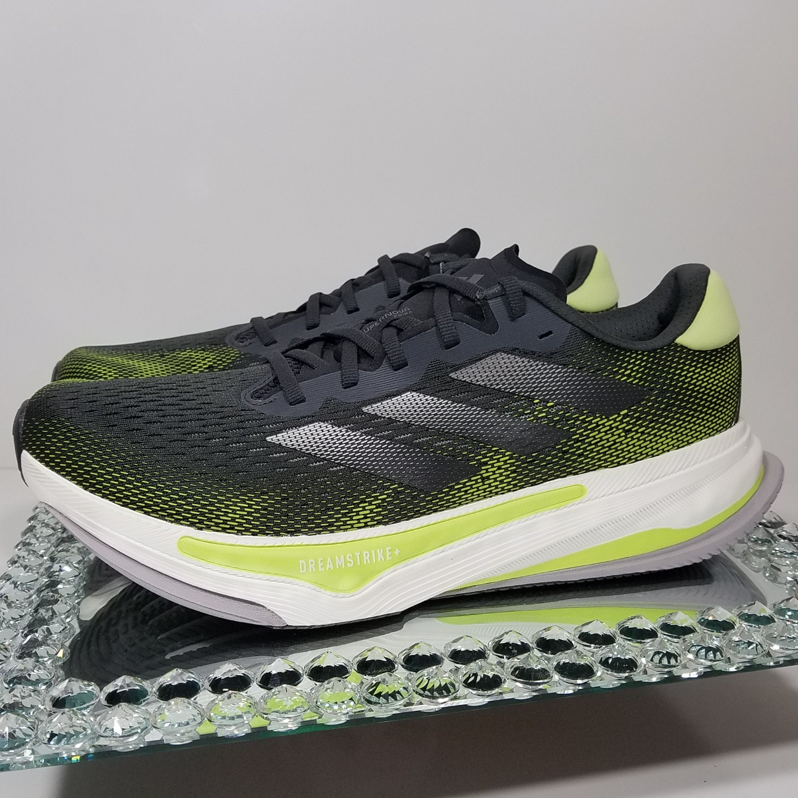SAOLA Adidas Supernova Prima Running "Carbon Iron Metallic Lime" Uomo 12 IH8634