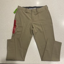 NWT Haggar Pants Men's 34X30 Khaki Performance Comfort Straight Fit