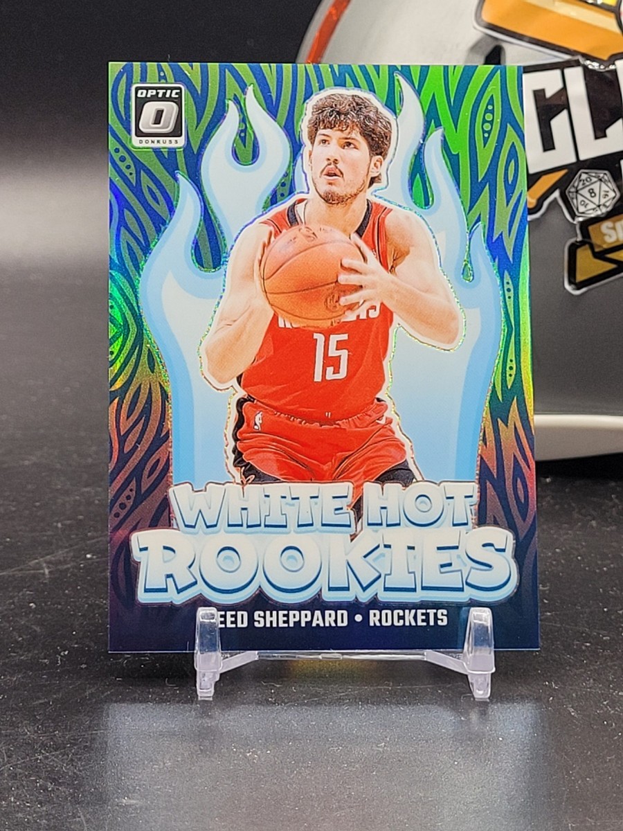 Reed Sheppard 2024-25 Donruss Optic White Hot Rookies Green /199
