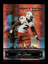 2007 Playoff Prestige #230 Jon Beason Draft Picks Rights Auto ROOKIE RC #/150