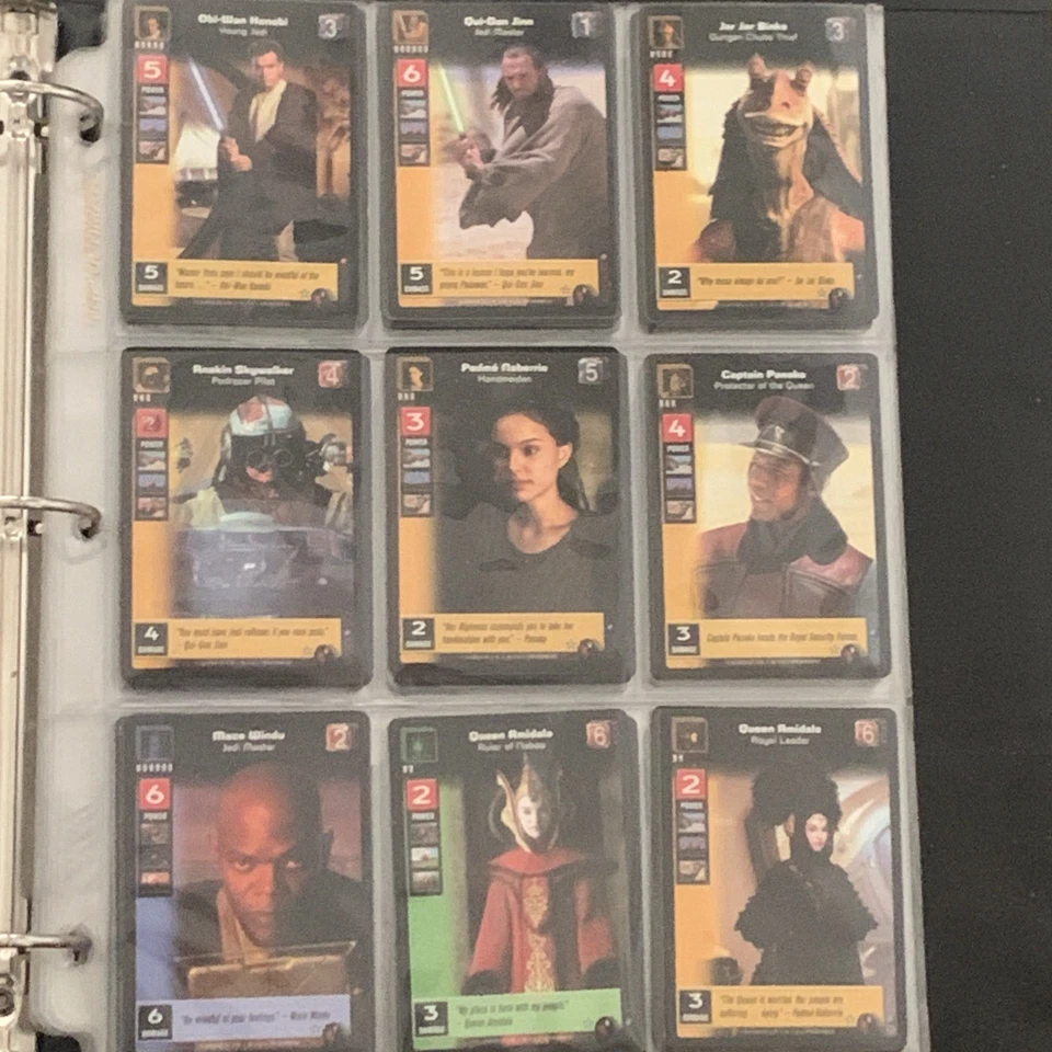 Menace Of Darth Maul Complete Collection Young Jedi CCG 140 base+18 Foil Cards  - Image 3 of 4