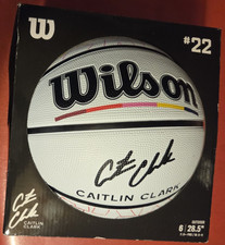 Wnba Caitlin Clark #22 Wilson Journey Series White Basketball Size 6 / 28.5"
