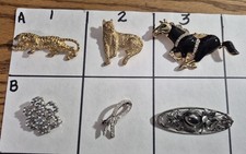 Vintage Brooches pick one or all six your choice. 10.00 each.