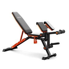 Adjustable Preacher Curl Weight Bench with Leg Extension Home Gym