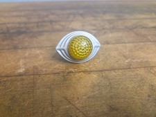 Vintage 1960s Yellow Cat Eye License Plate Reflectors Harley Indian Ratrod