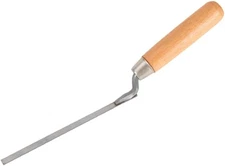 Tuck Pointing Tools, 6 X 1/4 Inch, Ergonomic Wood Handle, High-Hardness Vacuum F