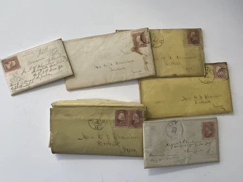 ORIGINAL1862-64 6 Letters Soldier's Civil War to Mother Illnesses Battle