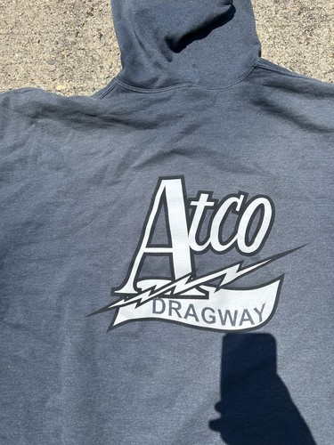 Official Atco Dragway Sweatshirt Hoodies Zip NHR Nationals Dragster Funny Car A - Picture 9 of 10