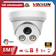 Vikylin 4K 8MP POE Security IP Camera F1.0 Full-Time Color MIC Outdoor 2.8mm US