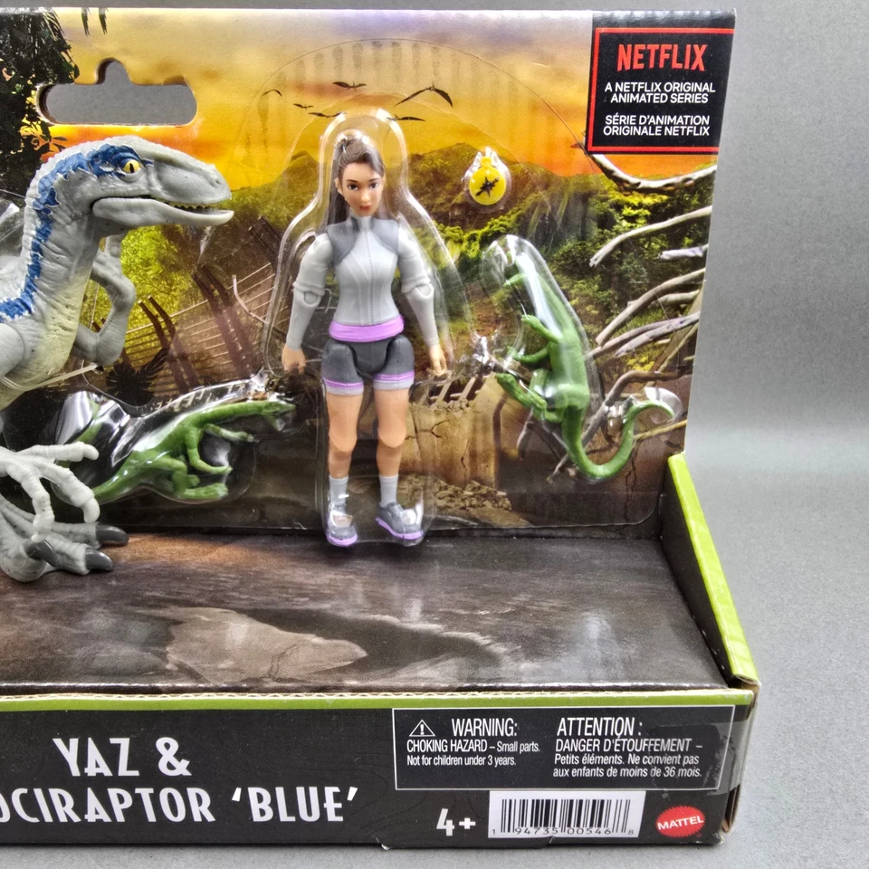 Jurassic Word Dino Escape Yaz Velociraptor Blue Action Figures Camp Cretaceous - Image 3 of 4