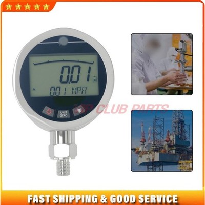 Edelstahl Manometer Digital 0 4MPa bis 0 60MPa mit Hintergrundbeleuchtung