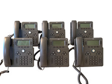Lot of 6 Cisco CP-6851-3PCC-K9 MPP SIP VoIP IP Phones Factory Reset Tested