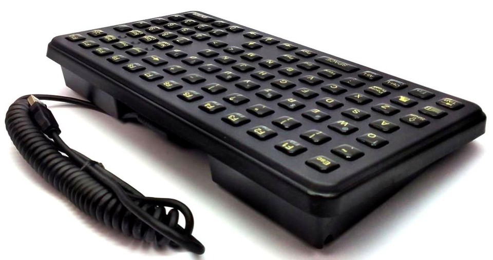 iKey Industrial Rugged Keyboard Backlit Small Footprint Epoxy Keycaps ...