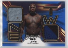 2020 Topps UFC Knockout 1-2 Combo Relics Blue 40/50 Derrick Lewis #CR-DL 1n3p
