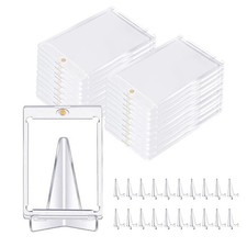8.6x6.5cm Acrylic Trading Card Stand for Coins Sports Cards Display Holder 20PCS