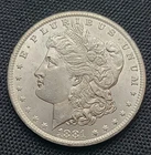 1881 CC Morgan Silver Dollar Brilliant
