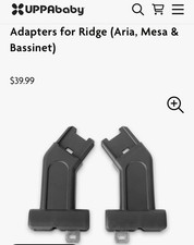 UppaBaby ADAPTERS For Mesa, Mesa V2, Mesa MAX, Bassinet For Ridge Stroller