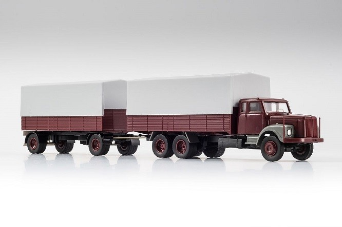 VK Models 77006 - 1/87 Scania 111 Truck With Trailer - New
