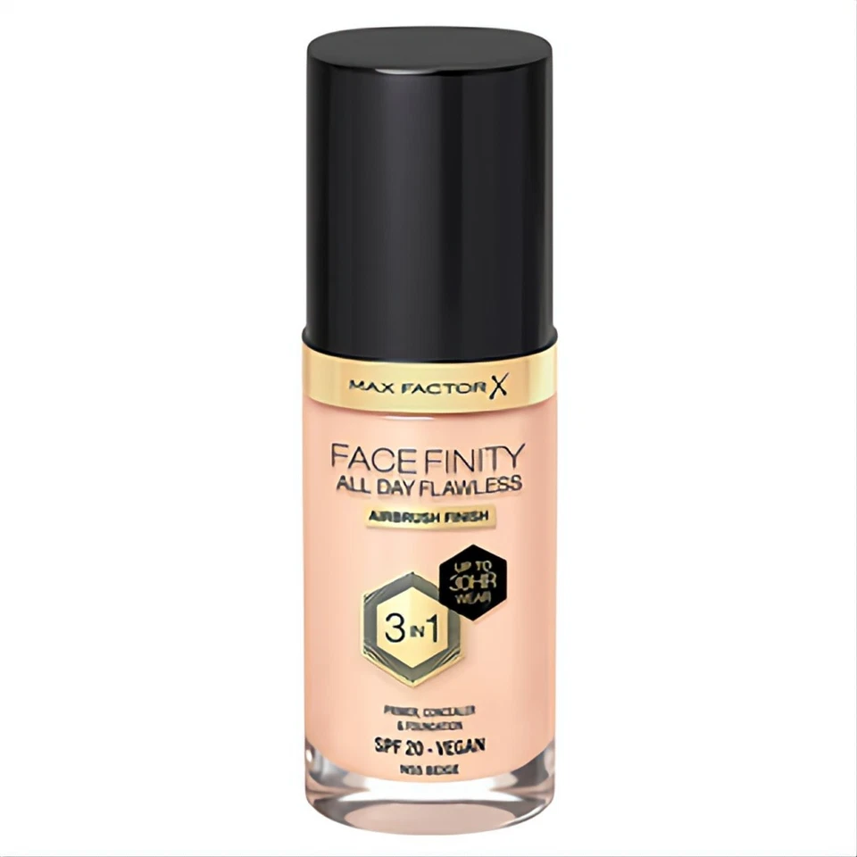 Max Factor Faceinfinity Foundation Liquid Beige PLUS 2x Bonus Items - Image 2 of 4