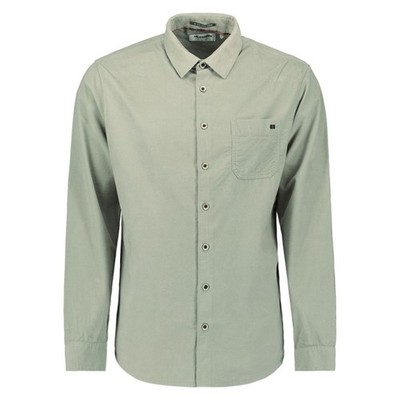 No Excess Herren Cord Hemd langarm Regular Fit grün 29430843 197 light moss