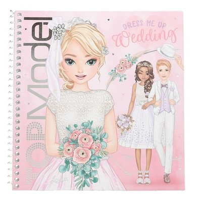Depesche 13529 TOPModel Dress Me Up Colouring Book Set with 24 Pre-Printed 