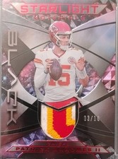 Panini 2024 Black Starlight Materials Patrick Mahomes II # /10 Chiefs TRI- PATCH