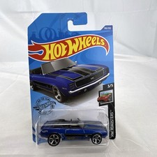 Hot Wheels 1:64 1969 Chevrolet Chevy Camaro SS HW Roadsters Blue Diecast 190/250