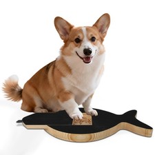 Dog Nail Scratch Board with Treat Drawer, StressFree Nail Filing Tool for Dog...