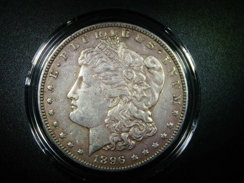 EF 1896 MORGAN SILVER DOLLAR DOLLAR BEAUTIFUL BRIGHT COLLECTOR COIN M-1160