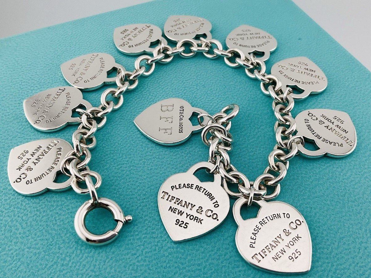 Return To Tiffany Multi Hearts Bracelet | eBay
