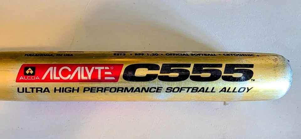 Bate de Softbol Worth Gold Supercell EST 34"/28 OZ Alcalyte C555 Raro 15" Shell  Foto 3 de 4