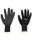 1 Pair of Honeywell Workeasy Black PU Work Gloves - size 6 to 11