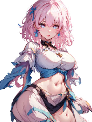 March 7th Honkai Star Rail Waifu Weatherproof Anime Sticker 6'' Car Decal