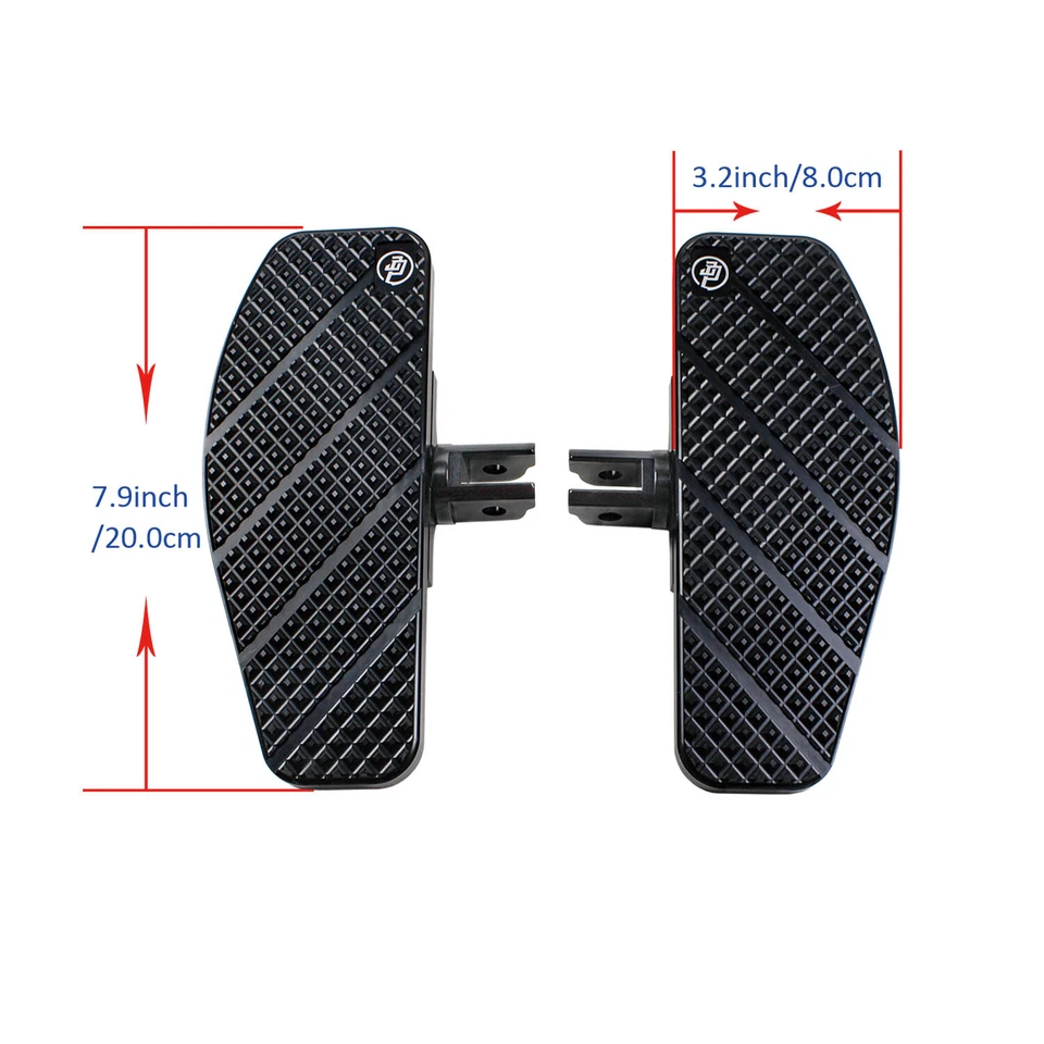 8.0" Mini Rider Foot Floorboards for Harley Fat Street Bob FXLR FXST FXBR FXLRST Foto 2 de 4